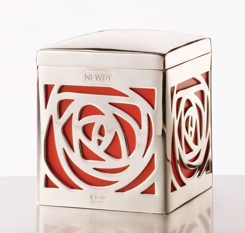 ПОСЕРЕБРЕННАЯ БАНОЧКА ДЛЯ ХРАНЕНИЯ ЧАЯ - РОДА