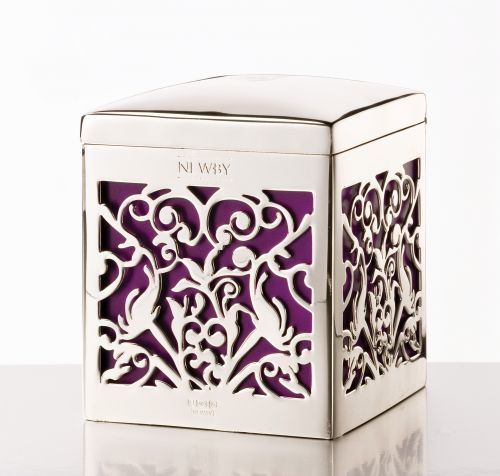 ПОСЕРЕБРЕННАЯ БАНОЧКА ДЛЯ ХРАНЕНИЯ ЧАЯ - БОРЕЙ