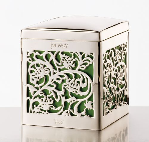 ПОСЕРЕБРЕННАЯ БАНОЧКА ДЛЯ ХРАНЕНИЯ ЧАЯ - НОТ